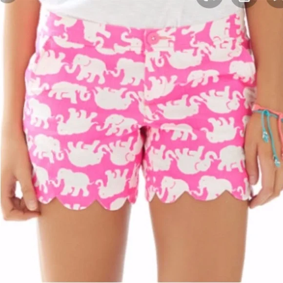 Lilly Pulitzer Buttercup Short Pop Pink Tusk In The Sun - Picture 5 of 5
